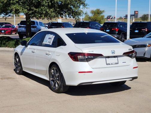 Platinum White Pearl 2026 Honda Civic Hybrid Sport Touring