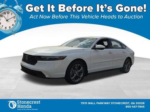 Platinum White 2023 Honda Accord Hybrid EX-L
