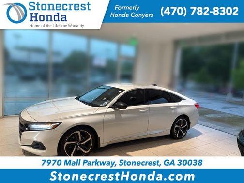 Platinum White 2022 Honda Accord Sport 1.5T
