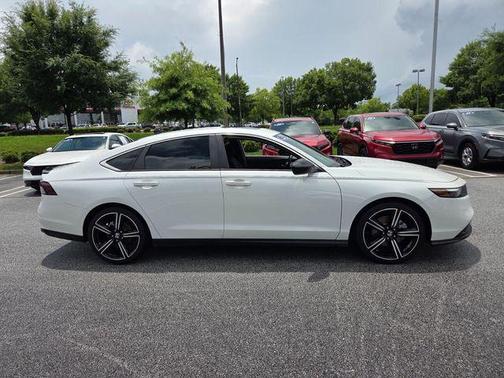 Platinum White 2024 Honda Accord Hybrid Sport