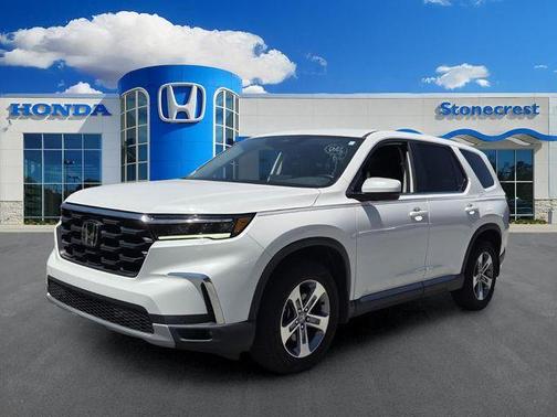 Platinum White 2023 Honda Pilot EX-L 7-Passenger