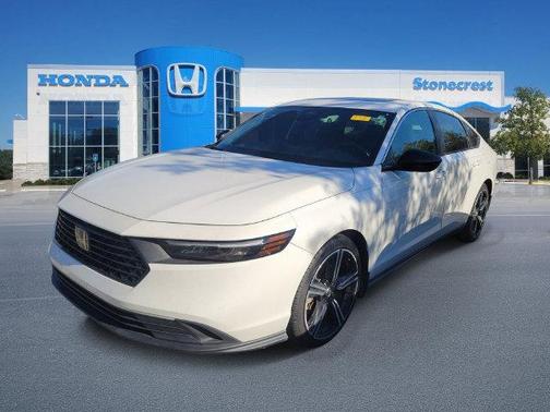 Platinum White Pearl 2024 Honda Accord Hybrid Sport