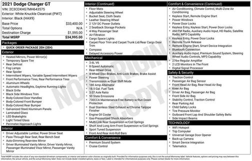 2021 Dodge Charger GT
