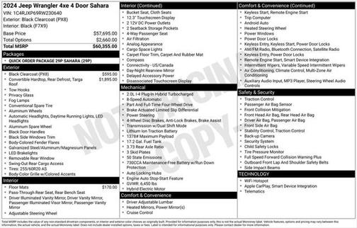 2024 Jeep Wrangler 4xe Sahara