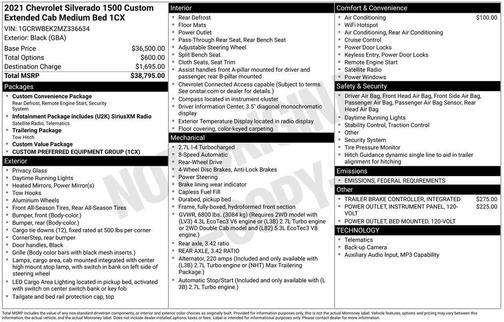 2021 Chevrolet Silverado 1500 Custom