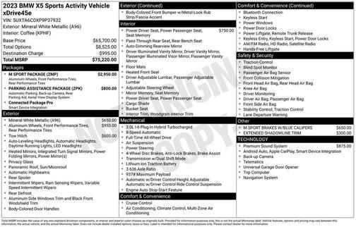 2023 BMW X5 PHEV xDrive45e