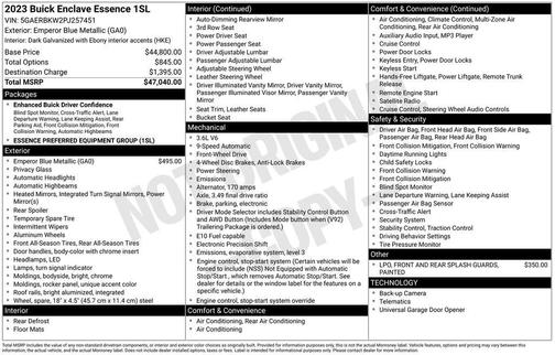 2023 Buick Enclave Essence