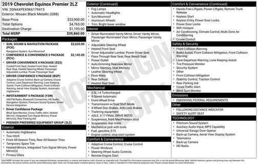 2019 Chevrolet Equinox Premier w/2LZ
