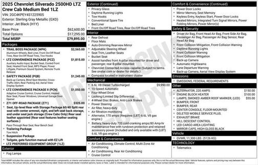 2025 Chevrolet Silverado 2500 LTZ