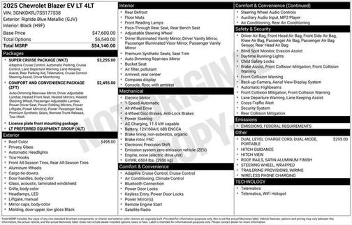 2025 Chevrolet Blazer EV AWD LT