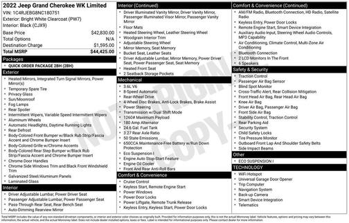 2022 Jeep Grand Cherokee Limited