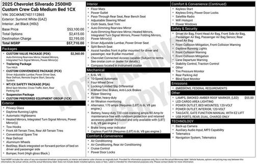 2025 Chevrolet Silverado 2500 Custom