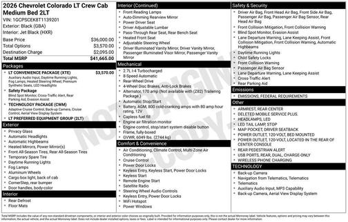2026 Chevrolet Colorado LT