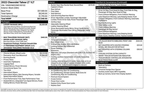 2022 Chevrolet Tahoe LT
