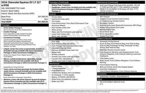 2026 Chevrolet Equinox EV LT