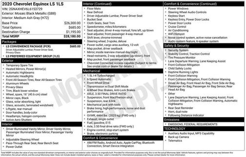 2020 Chevrolet Equinox LS