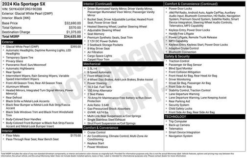 2024 Kia Sportage SX