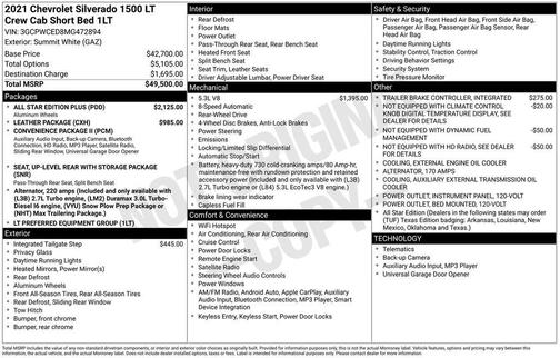 2021 Chevrolet Silverado 1500 LT