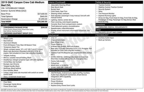 2019 GMC Canyon Base