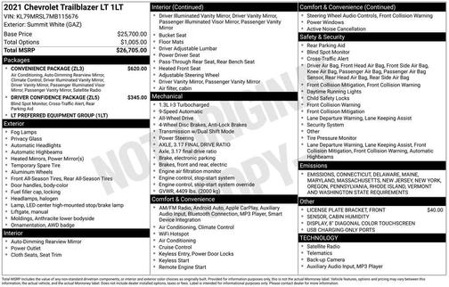 2021 Chevrolet Trailblazer LT