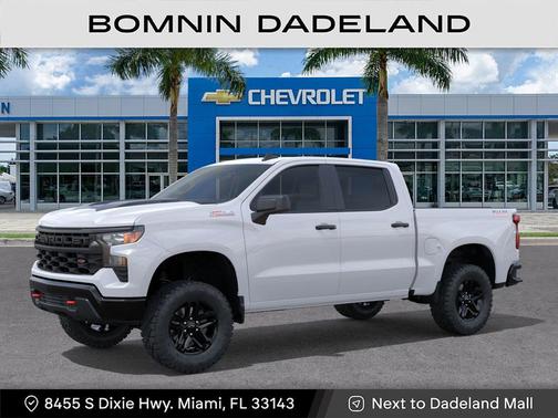 Summit White 2026 Chevrolet Silverado 1500 Custom Trail Boss