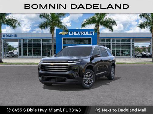 Black Metallic 2026 Chevrolet Traverse LT