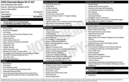 2025 Chevrolet Blazer EV AWD LT