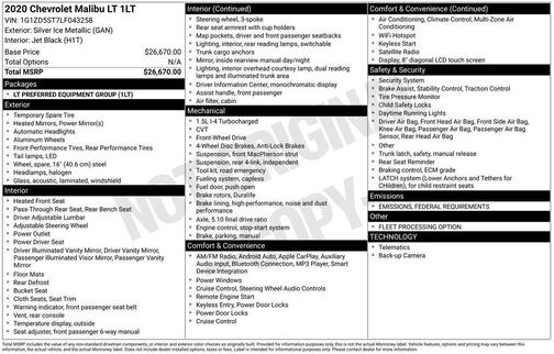 2020 Chevrolet Malibu LT