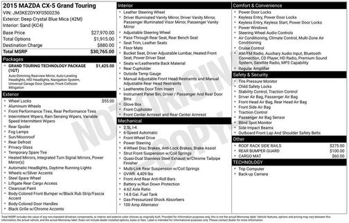 2015 Mazda CX-5 Grand Touring