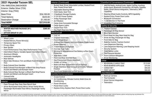 2021 Hyundai TUCSON SEL
