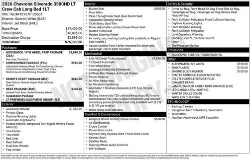 2026 Chevrolet Silverado 3500 LT