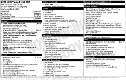 2021 GMC Yukon Denali