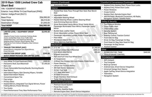 2019 RAM 1500 Limited