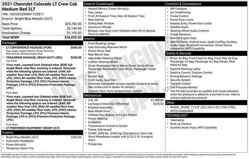 2021 Chevrolet Colorado LT