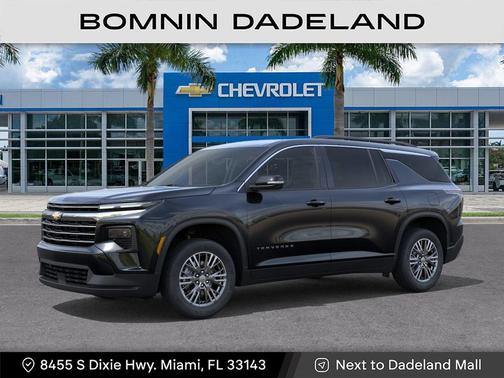 Black Metallic 2026 Chevrolet Traverse LT