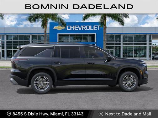 Black Metallic 2026 Chevrolet Traverse LT