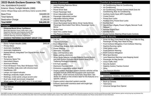2023 Buick Enclave Essence