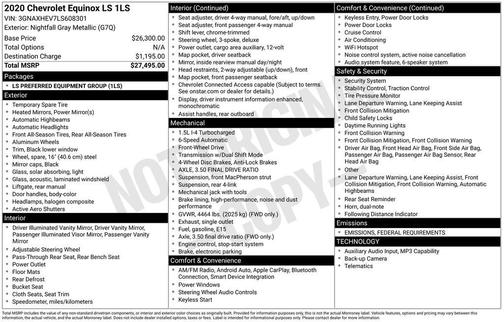 2020 Chevrolet Equinox LS
