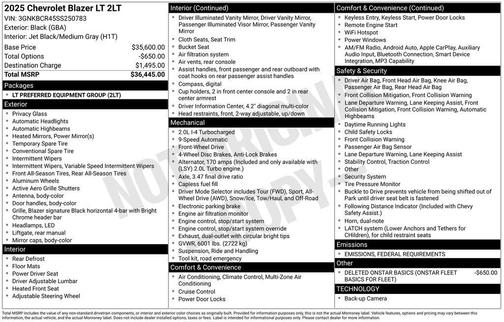 2025 Chevrolet Blazer 2LT