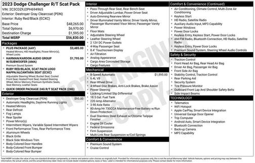 2023 Dodge Challenger R/T Scat Pack