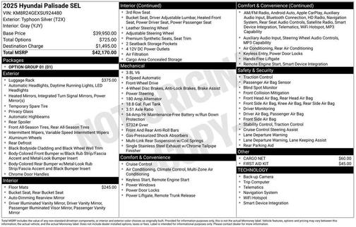 2025 Hyundai PALISADE SEL