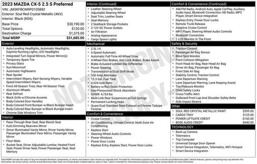 2023 Mazda CX-5 2.5 S Preferred Package