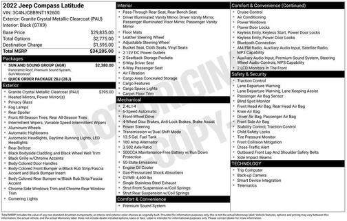 2022 Jeep Compass Latitude
