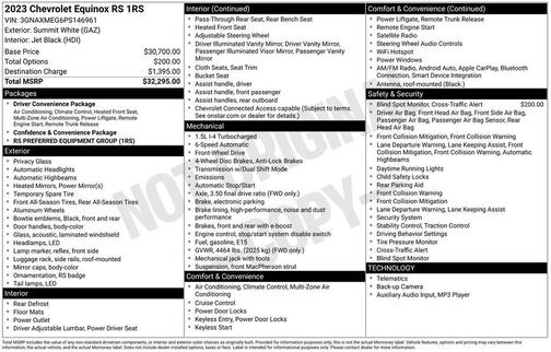 2023 Chevrolet Equinox RS