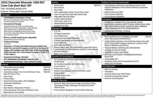 2022 Chevrolet Silverado 1500 RST