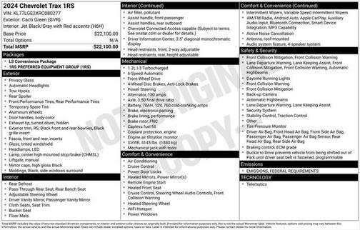 2024 Chevrolet Trax 1RS