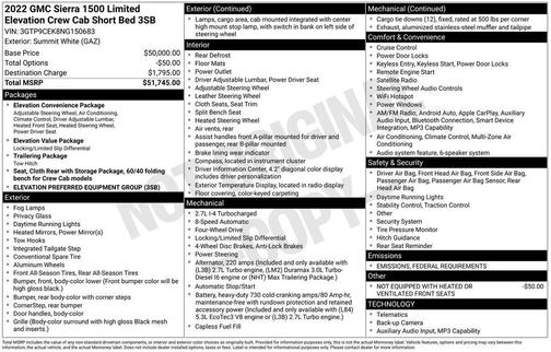 2022 GMC Sierra 1500 Elevation