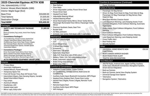 2025 Chevrolet Equinox ACTIV