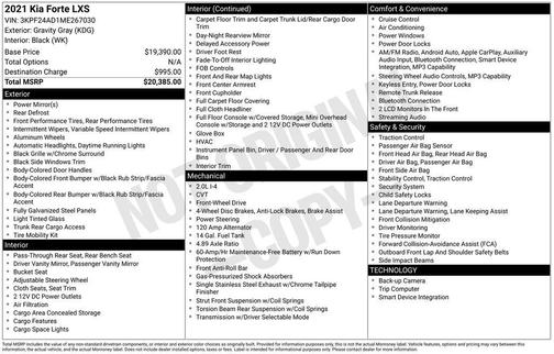 2021 Kia Forte LXS