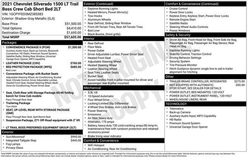 2021 Chevrolet Silverado 1500 LT Trail Boss